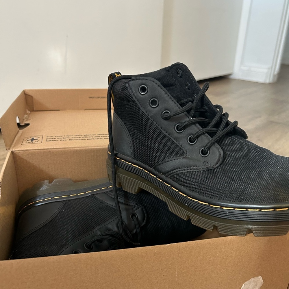 Dr. Martens Black Canvas Bonny Boots